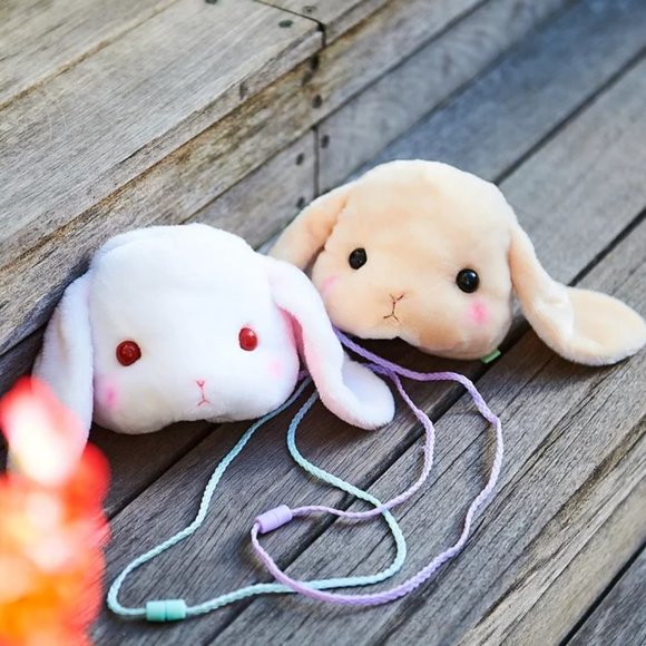 Pote Usa Loppy Rabbit Face Pochettes - Picture 4 of 5